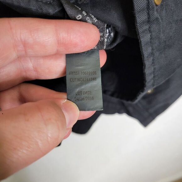 Torrid Size 0X Black Twill Utility Snap Zipper Closure Cinched Waist Jacket - Picture 9 of 10